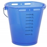 KERBL kbelík napájecí plastový, transparentní, barevný, modrá