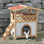 Pelíšek - zateplená bouda pro kočky TYROL ALPIN,88x57x77cm