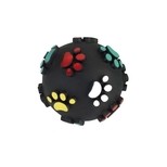 Hračka pro psy vinylová - míček s packami 7 cm
