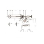 Sas Henke Poloautomat Roux-Revolver s prodloužením, 50 ml