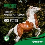 Granule MIKROP - HORSE WESTERN 20kg PRO KONĚ AMERICKÝCH PLEMEN