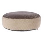 Pelíšek Pouf pro psy a kočky, kulatý, 60 x 90 cm / béžová/hnědá