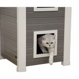 Kerbl Bouda pro kočky - kočičí domek Emilia, EKO plast, 49 x 55 x 82 cm