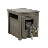 Kerbl bouda pro kočky - kukaň Daffy, EKO plast, šedá, 47 x 60 x 56 cm