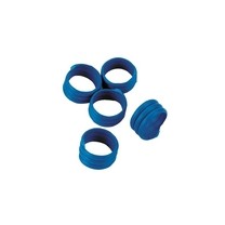 Kroužky na slepice, spirálové, modré, 16 mm, 20 ks