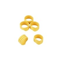 Kroužky na slepice, spirálové, žluté, 16 mm, 20 ks