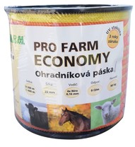 Páska, 20mm, PRO FARM ECONOMY, žlutooranž, 4x0,16 Niro