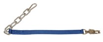 Vazák nylonový s řetězem, 70cm, dvě karabiny