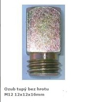 Ozub M12 bez hrotu-vysoký /12x12x16mm/