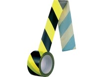 Samolepící páska, normová, 60 mm, žluto-černá