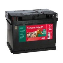 Baterie dobíjecí AGM premium 12V/75 Ah pro ohradníkový zdroj, pomalu se vybíjející