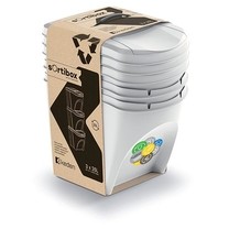 odpadkové koše 3x25l SORTIBOX IKWB 25S3 427C popel