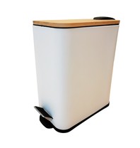 koš odpadkový BAMBOO 5l bílý (SOFT CLOSE)