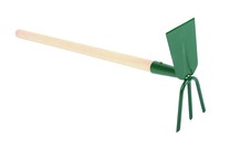okopávačka s ostřím a s 3 hroty s násadou 50 cm