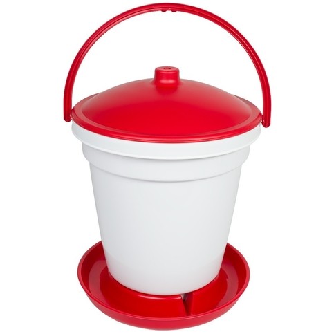 Napájecí kbelík pro drůbež 18ltr plast s držadlem