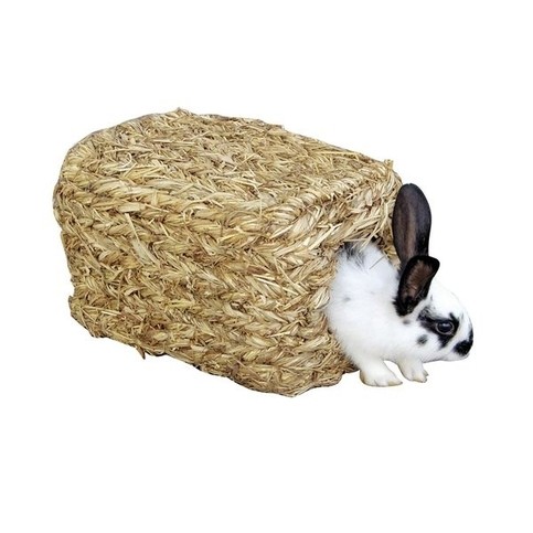 Domek pro králíky z trávy, 28x18x15cm