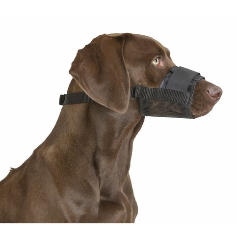Ochranný nylonový náhubek pro psy, 22-30 cm * 11,0 cm, černý