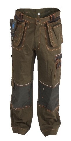 Kalhoty do pasu CXS ORION TEODOR, pánské, hnědo-černé, vel. 64