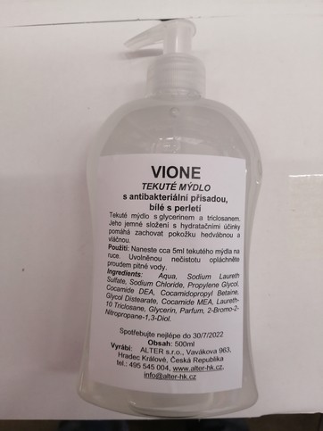 Mýdlo tekuté VIONE, antibakteriální, 500 ml