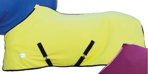 Deka fleece ECO s křížovým zapínáním neon žlutá 125