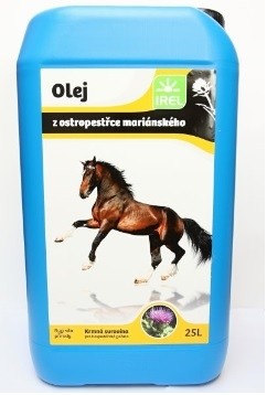 Ostropestřcový olej pro koně IREL, Balení 5 lt