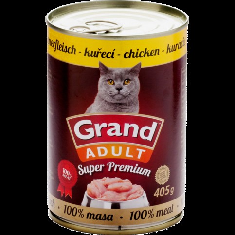 GRAND SuperPremium pro kočku, kuřecí - 405g